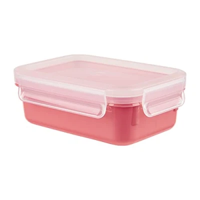Afbeelding van Emsa N10123 Clip &amp; Close Color Edition Voedselbox, 0,55 l, 100% lekvrij, hygiënisch, BPA vrij, vaatwasmachinebestendig, magnetron en vriezerbestendig, koraal