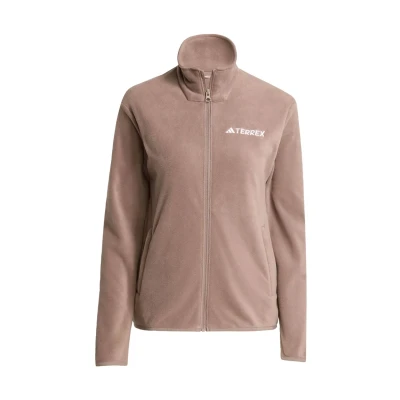 Afbeelding van Adidas Terrex W MT ESS FZ Fleecejas, Dames, Maat: XS, Trace brown