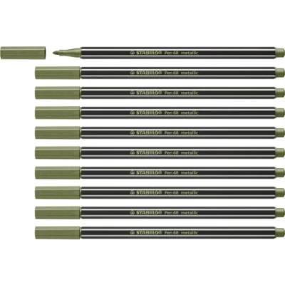 Afbeelding van Viltstift STABILO Pen 68/843 medium metallic lichtgroen
