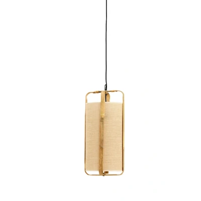Afbeelding van Light &amp; Living Hanglamp Sendai Jute en Bamboe 27cm Naturel
