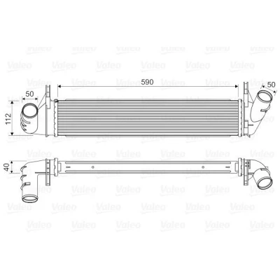 Afbeelding van VALEO 818678 Intercooler Zonder klep voor uitlaatgasrecirculatieregeling DACIA: Logan I MCV