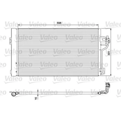 Afbeelding van Valeo Airco condensor 814391