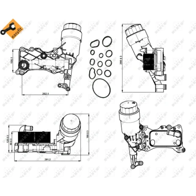 Image de Refroidisseur d&#039;huile nrf 31350 easy fit
