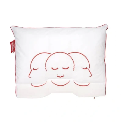 Afbeelding van Silvana Grenat Super Zacht Hoofdkussen Met Neksteun 60 X 70 Cm Rood