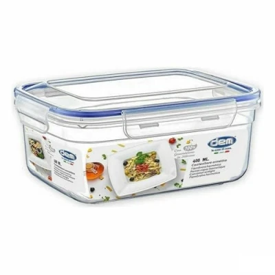 Afbeelding van Hermetische Lunchtrommel Dem Rechthoekig 400 ml (12 Stuks)