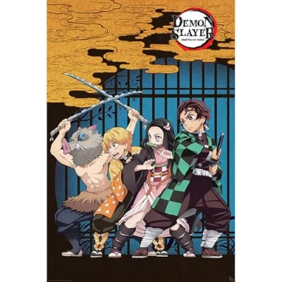 Afbeelding van Poster Demon Slayer Group 61x91,5cm