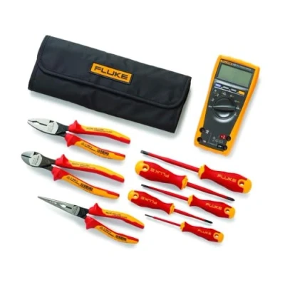 Afbeelding van FLUKE IB179K EGFID digitale multimeter 179 + VDE handgereedschapset 8 delig in oprolbare draagtas 5133994