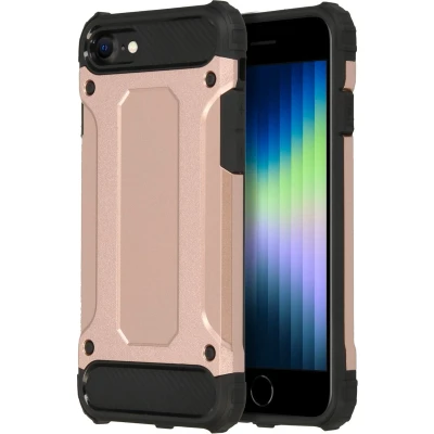 Afbeelding van iMoshion Hoesje Geschikt voor iPhone SE (2022) / (2020) 8 7 Rugged Xtreme Backcover Rosé Goud