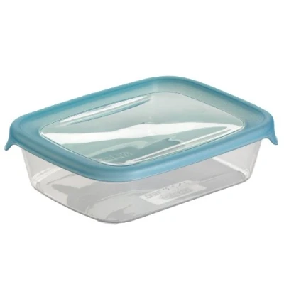 Afbeelding van CURVER Fresh&#039;n Go vershouddoos, rechthoekig, 0,5 l, transparant/blauw, 16,7 x 12,7 4,6 cm