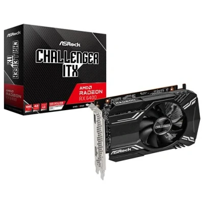 Image de ASRock Radeon RX 6400 Challenger ITX 4GB Carte graphique 4 Go GDDR6 PCIe 4.0 x4 HDMI, DisplayPort
