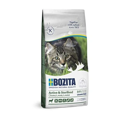 Afbeelding van 2x2kg Grainfree Active &amp; Sterilised Lam Bozita Kattenvoer