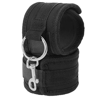 Afbeelding van Darkness BONDAGE 100% Cotton Wrist Or Ankle Cuffs Black