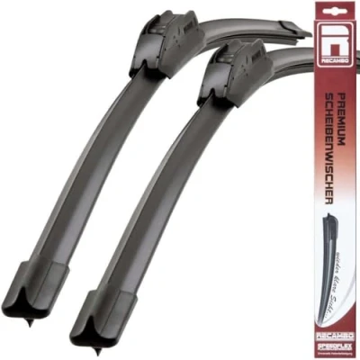 Afbeelding van Recambo Voorruitenwisser compatibel met Hyundai i30, i40, Genesis, Tucson, Kona, Santa FE (set van 2: 650 mm/400 mm)
