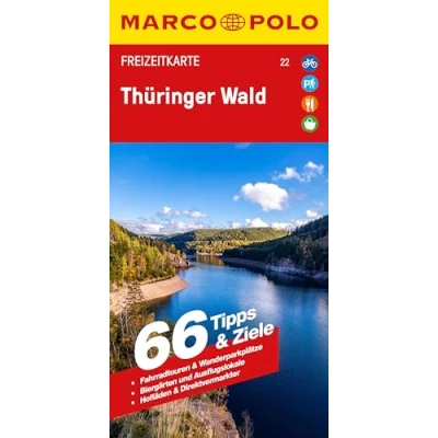 Afbeelding van MARCO POLO Freizeitkarte 22 Thüringer Wald 1:100.000
