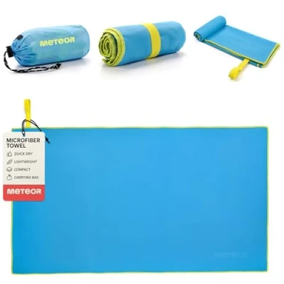 Afbeelding van Meteor microvezelhanddoek, ook als badhanddoek, sport of strand, reizen, sneldrogend, ultralicht, ruimtebesparend, voor kinderen, mannen, vrouwen