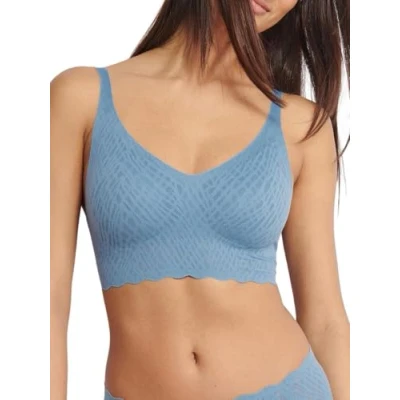 Image de Sloggi Soutien gorge Zero Feel Bliss pour femme, Bleu azura, XS