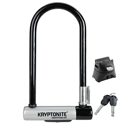 Afbeelding van Kryptonite Standard Beugelslot Fiets ART 2 Slot Stalen Elektrische 22,9x10,2 cm Zwart