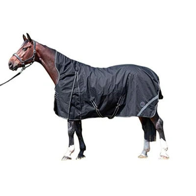 Afbeelding van HKM High Neck Deken Innsbruck gladde voering Zwart 165/215
