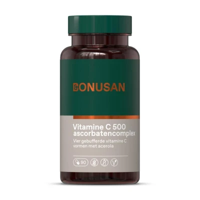 Afbeelding van Vitamine C 500 Ascorbatencomplex 90 Vegetarische Capsules Default Title