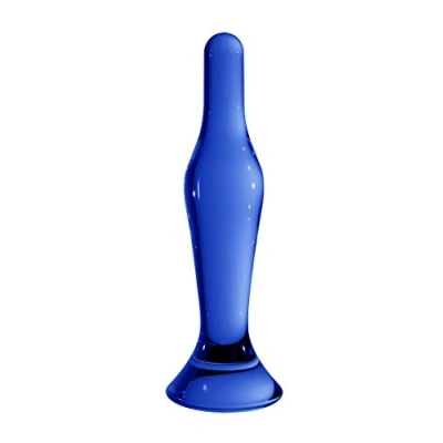 Afbeelding van Glazen Buttplug Flask Blauw