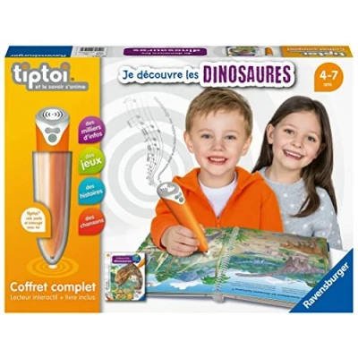 Image de Jeu découverte Ravensburger Tiptoi® Coffret complet Lecteur interactif et Livre Je découvre les dinosaures