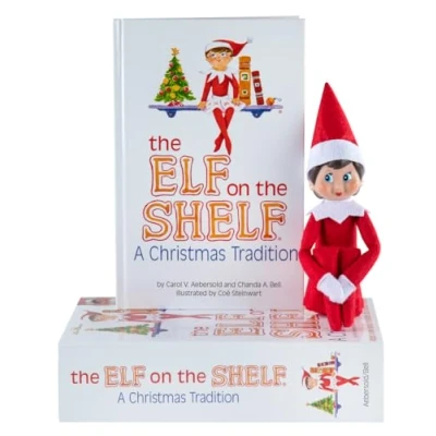 Afbeelding van the Elf on Shelf Cadeau set: MEISJE Duits 27x18,5 cm, geschenkset met