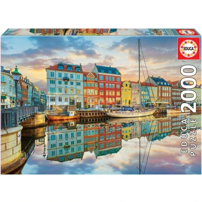 Afbeelding van EDUCA puzzel 2000 stuks HAVEN VAN KOPENHAGEN