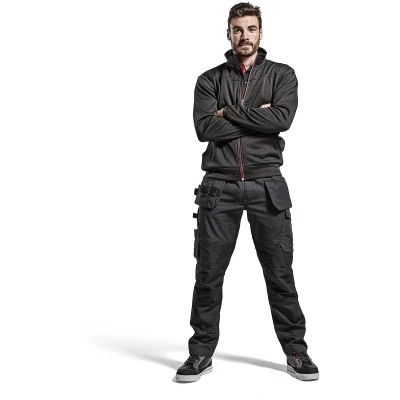 Afbeelding van Blaklader Service Werkbroek stretch 1496 1330 Mannen Zwart/Rood 62