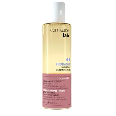Afbeelding van Cumlaude Lab Hydra Oil intieme hygiëne, hydraterende reinigingsolie, verlicht jeuk en irritatie, verzachtende werking met amandelolie vitamine B E, 200 ml