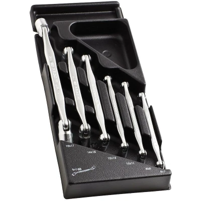 Afbeelding van Facom MOD.66A 1 module met 6 scharnierende dopsleutels TOT 17 MM, Actie 2020