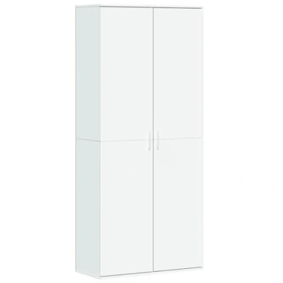 Afbeelding van vidaXL Hoge kast 80x35x180 cm bewerkt hout wit