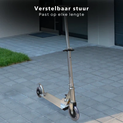 Afbeelding van Cheqo Aluminium Step Zwart Kinderstep Inklapbaar en Verstelbaar Voor Kinderen Volwassenen Max 50 kg