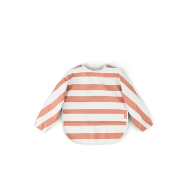 Afbeelding van Done By Deer Slabber Mouw 6 18mnd Stripes Papaya
