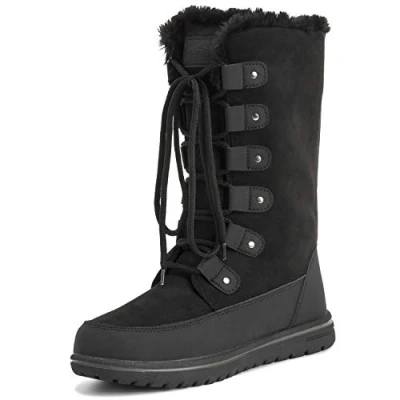 Afbeelding van Polar Boot Warme thermische winterlaarzen voor dames, Zwart Zweden