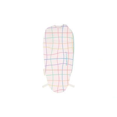 Afbeelding van Puckababy Piep Inbakerslaapzakje baby (0 3m) Funky Lines Katoen TOG 0.5 Zomerslaapzak