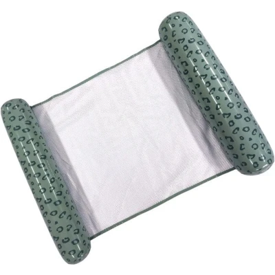 Afbeelding van Swim Essentials Opblaasbare Waterhangmat Groen Panterprint 116 x 78 cm