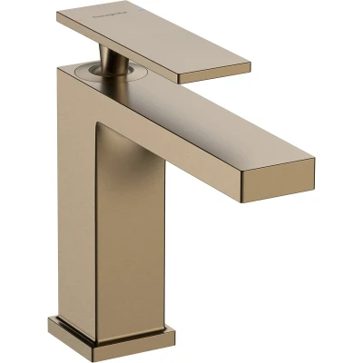 Afbeelding van hansgrohe Tecturis E ééngreeps wastafelkraan 110 zonder waste Brushed Bronze