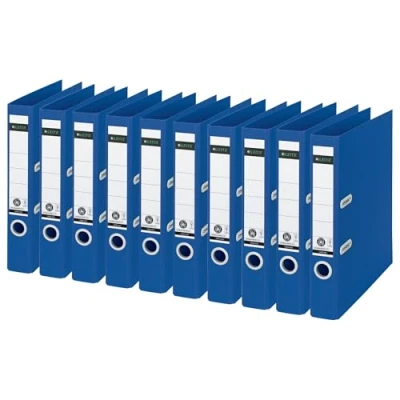 Afbeelding van Ordner Leitz 180 Recycle 55 mm karton A4 blauw 10 stuks