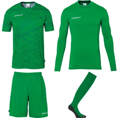 Afbeelding van Uhlsport Prediction Bundle Keeperset Kinderen Groen / Wit Maat: 128