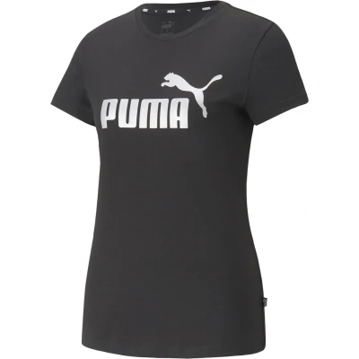 Afbeelding van Puma LOGO Tshirt print, Dames, Maat: Medium, Black/silver