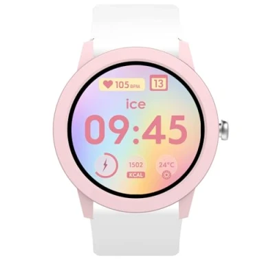 Afbeelding van ICE Watch smart junior RD 3.0 Pink White 025248 Horloge Siliconen Wit Ø 39 mm
