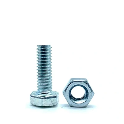 Afbeelding van DOJA Barcelona bouten en moer M4 50 schroeven zeskantkop met zeskantmoeren x 20 mm van verzinkt staal moeren voor schroefservice, metalen schroeven,