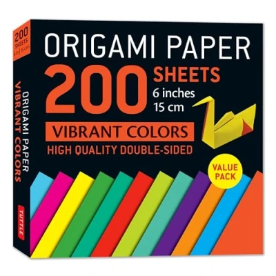 Afbeelding van Origami Paper 200 sheets Vibrant Colors 6&quot; (15 cm)