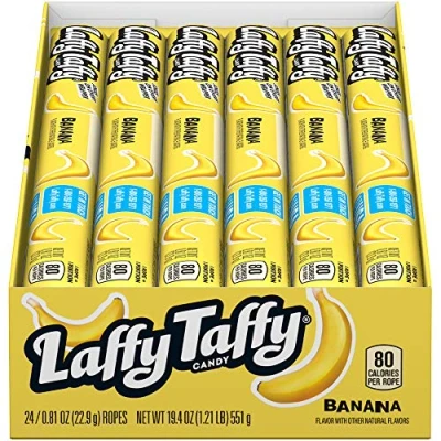 Afbeelding van Laffy Taffy Rope Banana (24 x 23g)