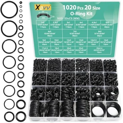 Afbeelding van XBVV 1020 stuks O ringen nitrilrubber 20 maten Voor reparatie van autokraan of gas Olie en hittebestendig