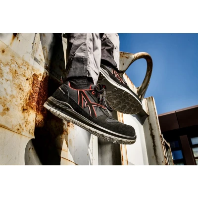 Afbeelding van ISM CLIFTON MID SRC 638700210000040 Hoge veiligheidsschoenen S3 Schoenmaat (EU): 40 Zwart rood 1 paar