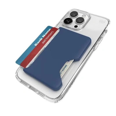 Image de Speck Presidio 2 Pro Porte cartes de visite pour 3 crédit avec clic verrou compatibilité MagSafe bleu clair, (space blue)