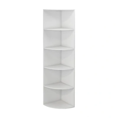 Afbeelding van Livinity Hoekplank Fabienne, 40 x 180 cm met 5 vakken, Wit