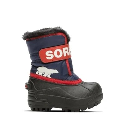 Afbeelding van Sorel Childrens Unisex Snowboots voor kinderen, Maat: 25, Nocturnal/sail red Kunststof/ textiel