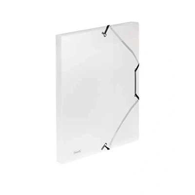 Afbeelding van Favorit 400116647 snelhechter, 3 kleppen met elastiek, 24 x 32 cm, rug 2,5 transparant
